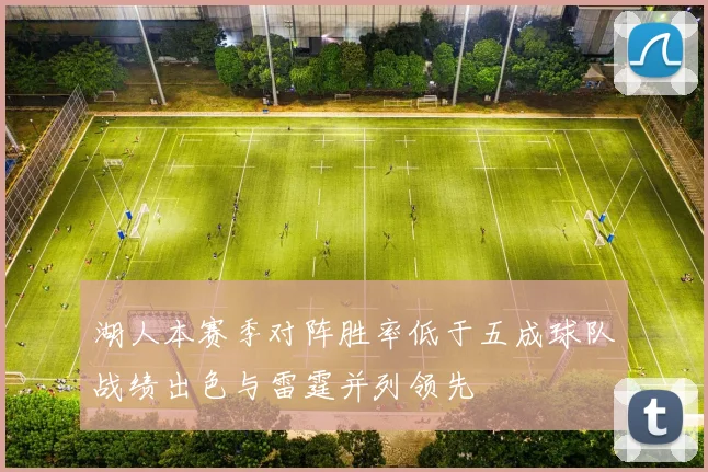 湖人本赛季对阵胜率低于五成球队战绩出色与雷霆并列领先